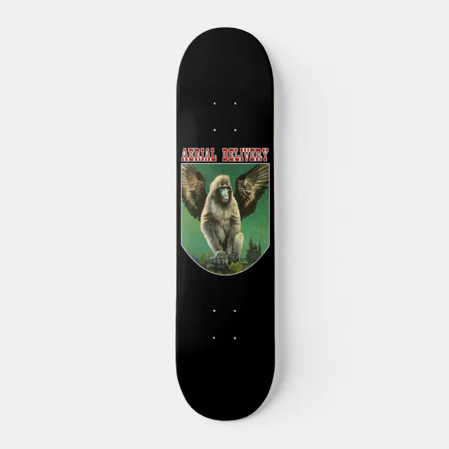 Flying Monkey with grenade Skate Board Deck | Zazzle