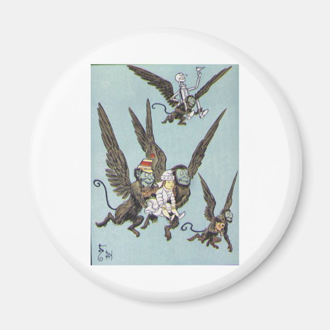 Flying Monkeys Color Magnet (Front)