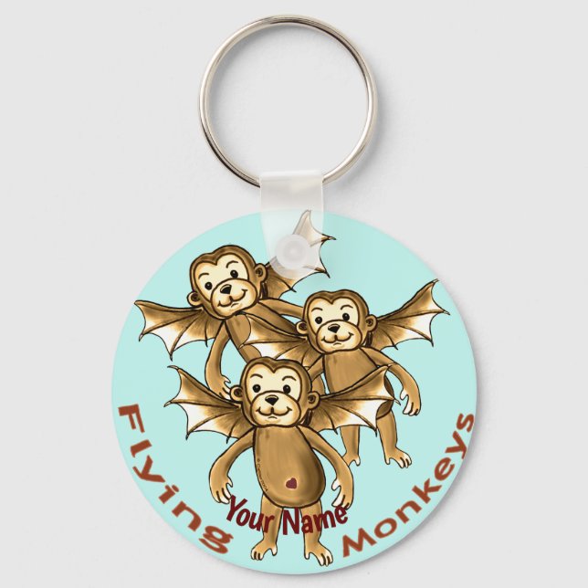 Flying Monkeys  Keychain (Front)