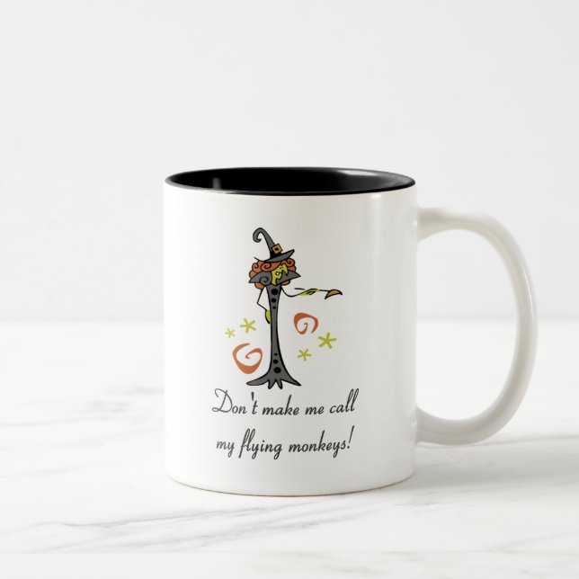 Flying Monkeys Two-Tone Coffee Mug (Right)