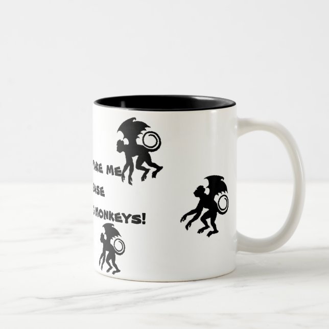 Flying Monkeys Two-Tone Coffee Mug (Right)