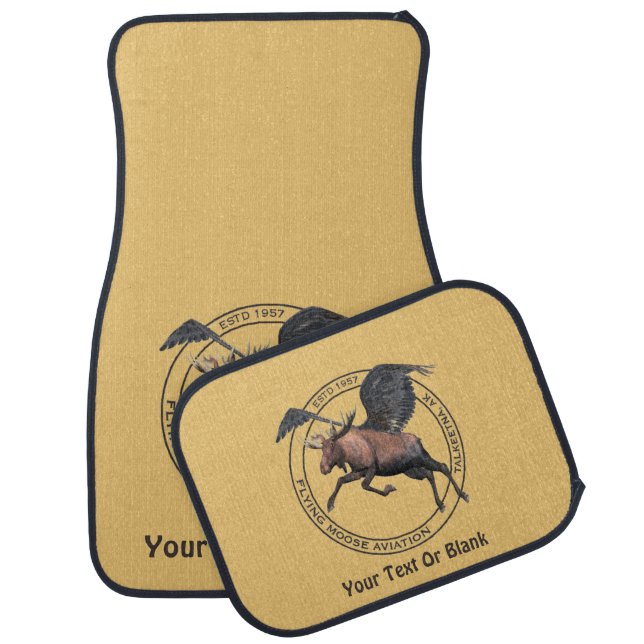 Flying Moose Aviation Car Floor Mat (Set)