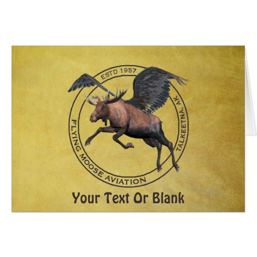 Flying Moose Aviation Cards (Front Horizontal)
