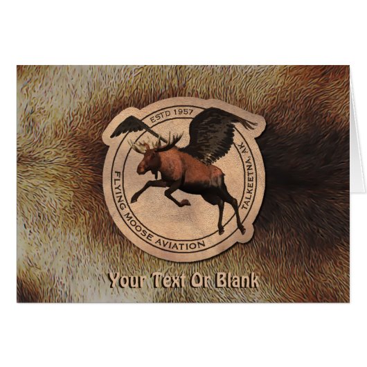 Flying Moose Aviation Cards (Front Horizontal)
