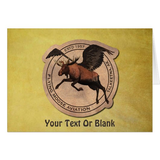 Flying Moose Aviation Cards (Front Horizontal)