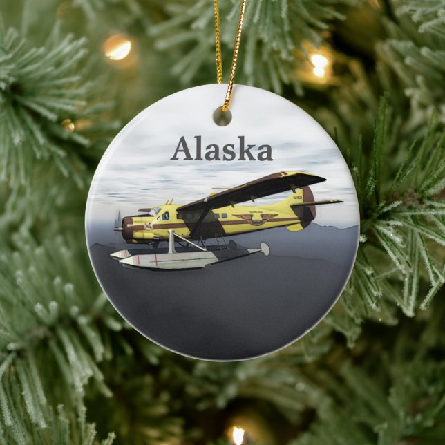 Flying Moose Aviation de Havilland DH3-C Otter Ceramic Ornament (Tree)