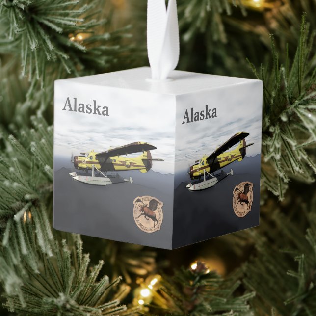 Flying Moose Aviation de Havilland DH3-C Otter Cube Ornament (Tree)