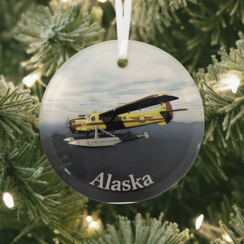 Flying Moose Aviation de Havilland DH3_C Otter Glass Ornament