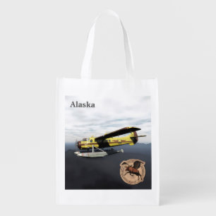 Flying Moose Aviation de Havilland DH3-C Otter Grocery Bag