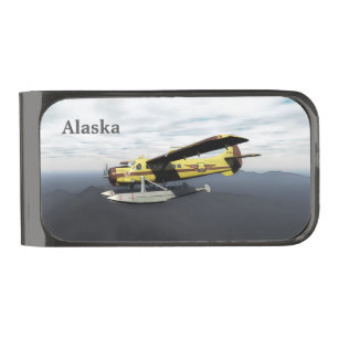 Flying Moose Aviation de Havilland DH3-C Otter Gunmetal Finish Money Clip