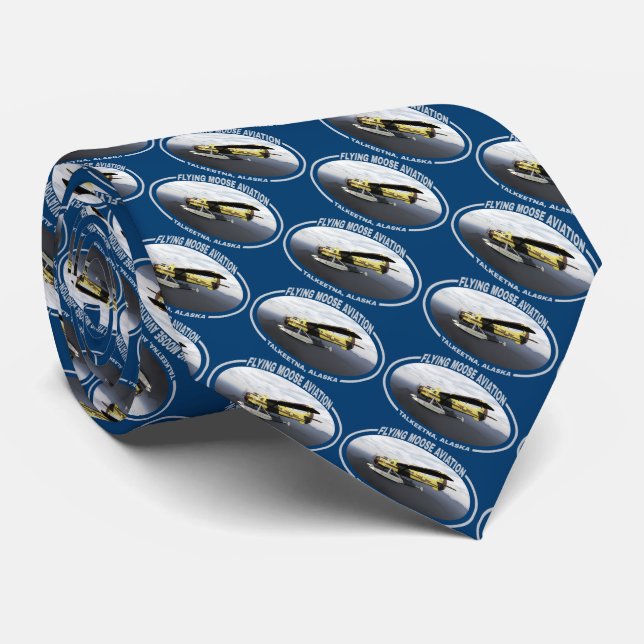 Flying Moose Aviation de Havilland DH3-C Otter Neck Tie (Rolled)