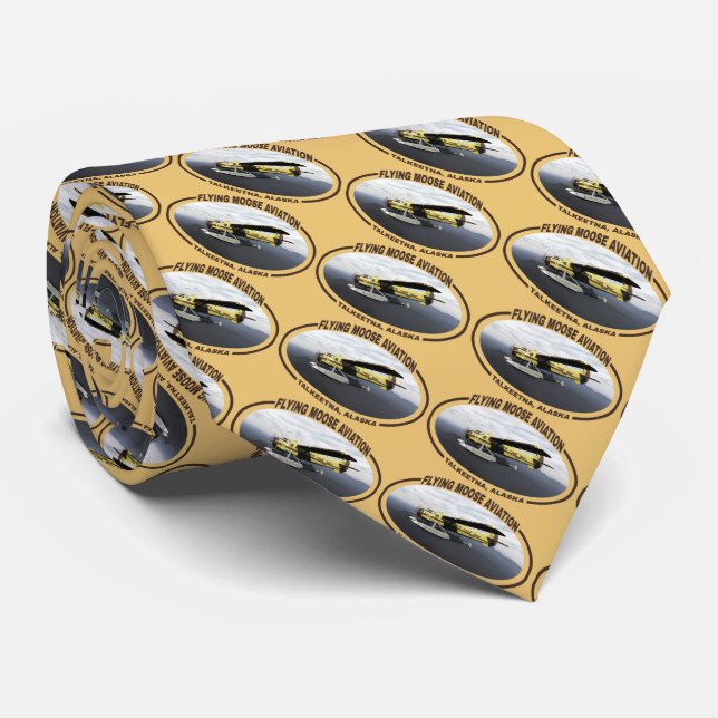 Flying Moose Aviation de Havilland DH3-C Otter Neck Tie (Rolled)