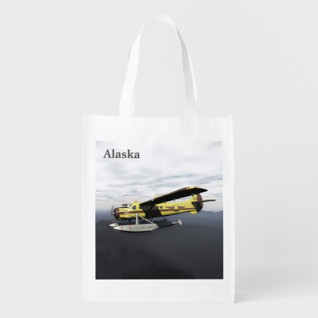 Flying Moose Aviation de Havilland DH3-C Otter Reusable Grocery Bag (Front)
