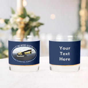 Flying Moose Aviation de Havilland DH3-C Otter Whiskey Glass