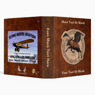 Flying Moose Aviation de Havilland Otter 3 Ring Binder