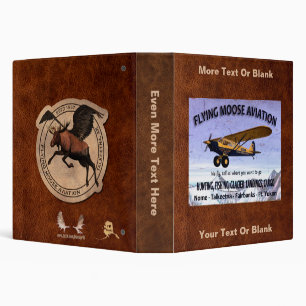 Flying Moose Aviation de Havilland Otter 3 Ring Binder