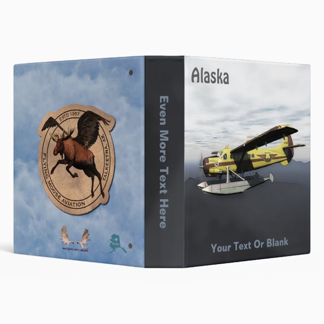 Flying Moose Aviation de Havilland Otter 3 Ring Binder (Background)