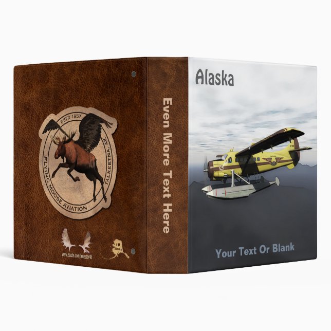 Flying Moose Aviation de Havilland Otter 3 Ring Binder (Background)