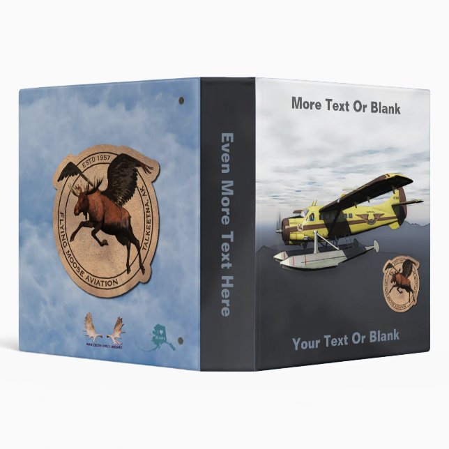 Flying Moose Aviation de Havilland Otter 3 Ring Binder (Background)