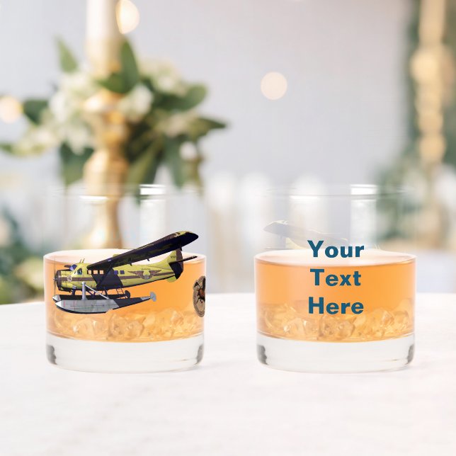 Flying Moose Aviation de Havilland Otter - Welcome Whiskey Glass (Insitu (Wedding))
