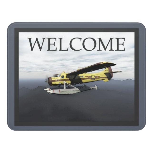 Flying Moose Aviation DH3-C Otter - Welcome Door Sign (Contemporary Front)