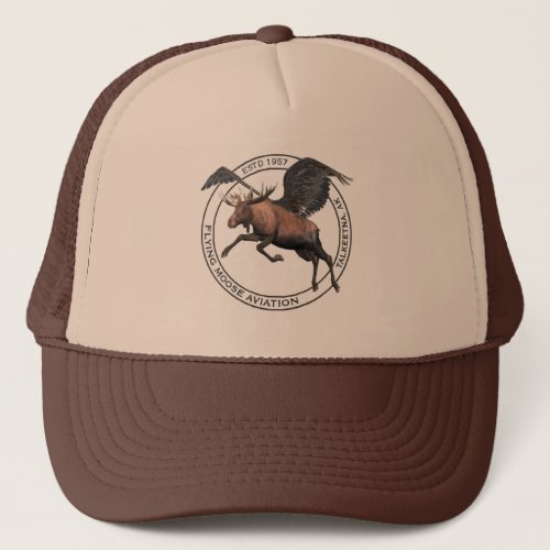 Flying Moose Aviation Logo Trucker Hat