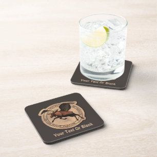Flying Moose Aviation Patch Beverage Coaster