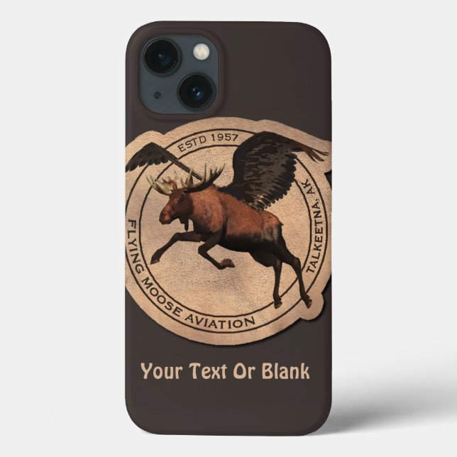 Flying Moose Aviation Patch Case-Mate iPhone Case (Back)