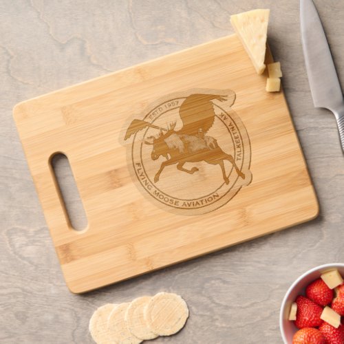 Flying Moose Aviation Patch Cutting Board