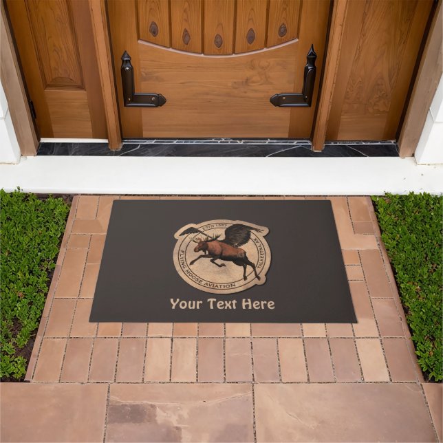 Flying Moose Aviation Patch Doormat (Outdoor)