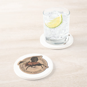 Flying Moose Aviation Patch Drink Coaster