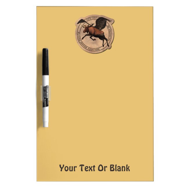 Flying Moose Aviation Patch Dry-Erase Board (Front)