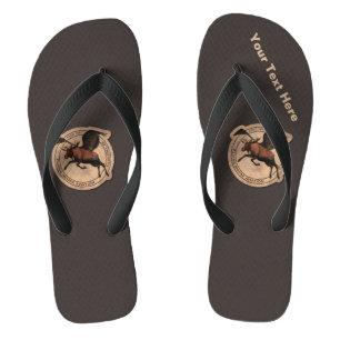 Flying Moose Aviation Patch Flip Flops