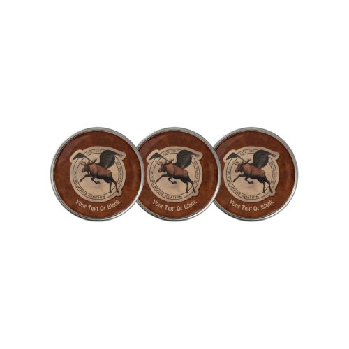 Flying Moose Aviation Patch Golf Ball Marker