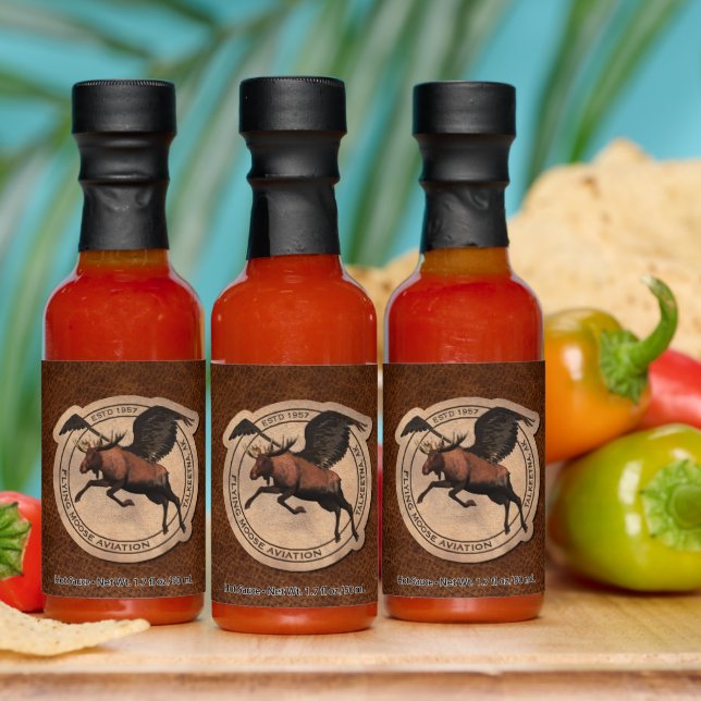 Flying Moose Aviation Patch Hot Sauces (Multi)