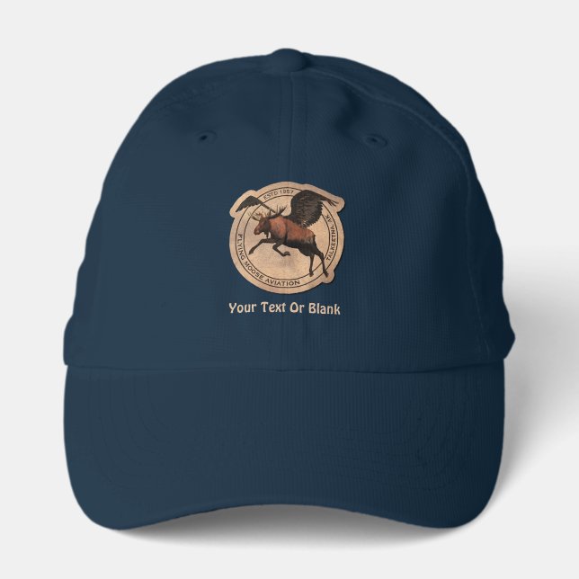 Flying Moose Aviation Patch Performance Cap (Front)
