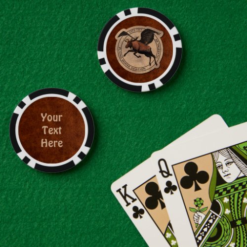 Flying Moose Aviation Patch Poker Chips