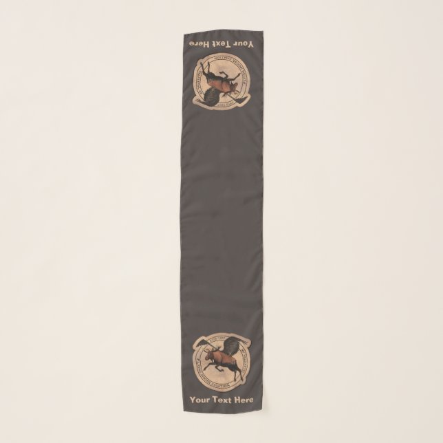 Flying Moose Aviation Patch  Scarf (Front)