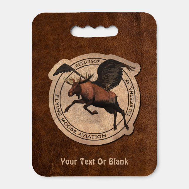 Flying Moose Aviation Patch Seat Cushion (Front Vertical)