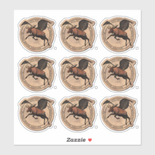 Flying Moose Aviation Patch Sticker