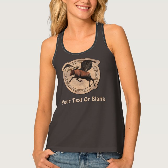 Flying Moose Aviation Patch Tank Top (Front)