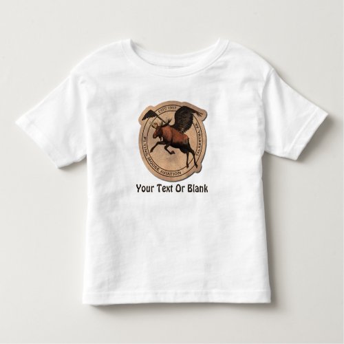 Flying Moose Aviation Patch Toddler T_shirt