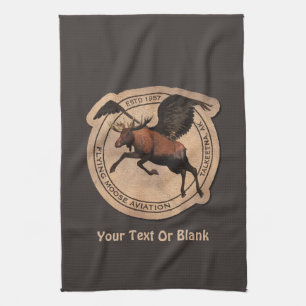 Flying Moose Aviation Patch Towel