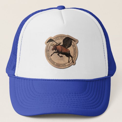 Flying Moose Aviation Patch Trucker Hat