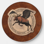 Flying Moose Aviation Patch Wireless Charger (Front)