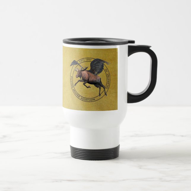 Flying Moose Aviation Travel Mug (Right)