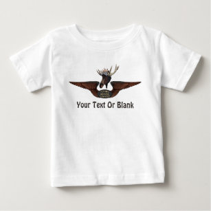 Flying Moose Bush Pilot Wings Baby T-Shirt