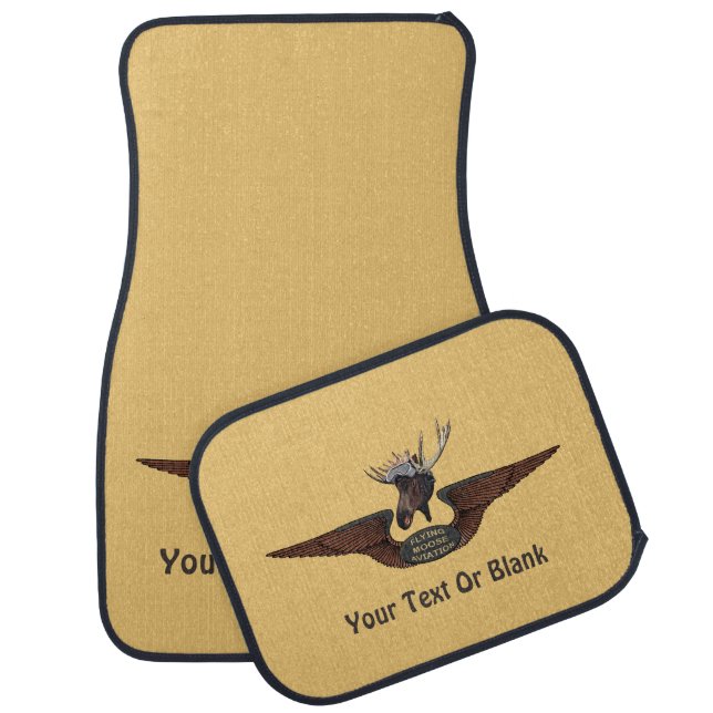 Flying Moose Bush Pilot Wings Car Mat (Set)