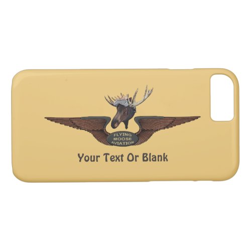 Flying Moose Bush Pilot Wings iPhone 87 Case