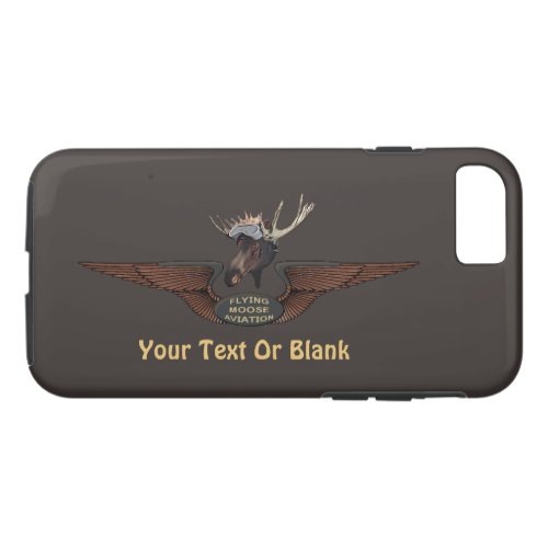 Flying Moose Bush Pilot Wings iPhone 87 Case